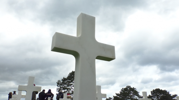 American soldiers graves in American cemetery at Colleville-sur-Mer, Normandy region, France on June 7, 2019. (David Vives/Ntd News)