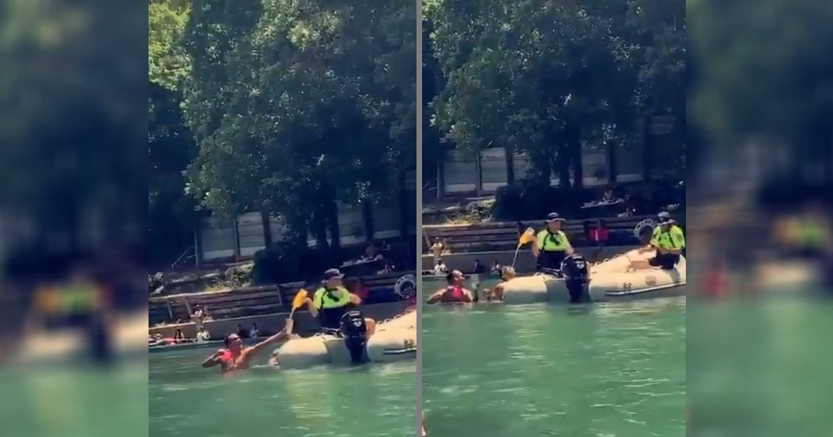 Viral Video Shows Texan Boaters Trying to Chug Liquor Before Police Dump it into River
