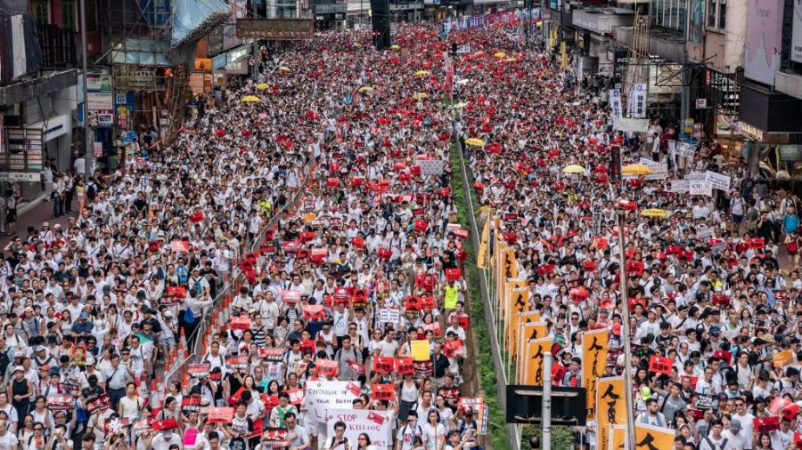 Over 1 Million Take to Streets of Hong Kong in Protest of Extradition Bill
