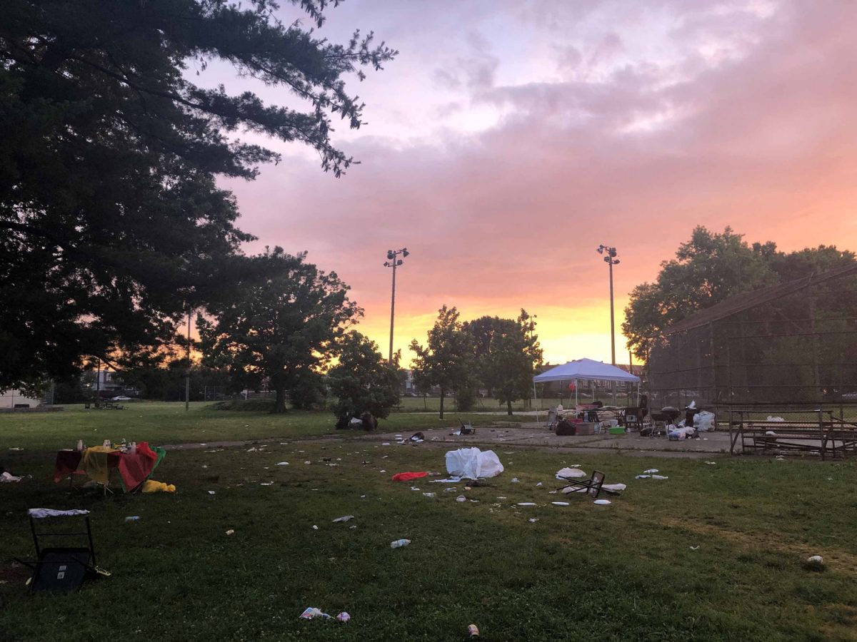 Eight people were shot, one fatally, at a graduation party in Philadelphia on June 16, 2019. (Lauren Delvalle/CNN)