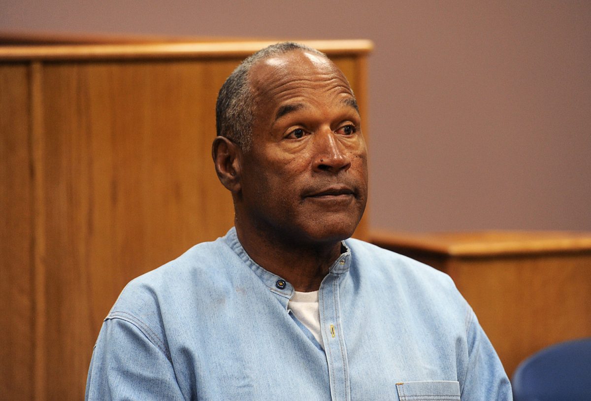 O.J. Simpson reacts after learning he was granted parole at Lovelock Correctional Center in Lovelock, Nevada, on July 20, 2017. (Jason Bean/Pool/File Photo via Reuters)