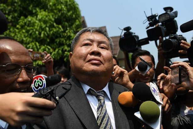 Premchai Karnasuta leaves the court after hearing 