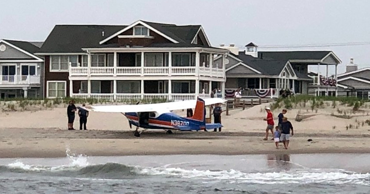 Plane Pilot Relieved After Making Emergency Landing on Popular New Jersey Beach
