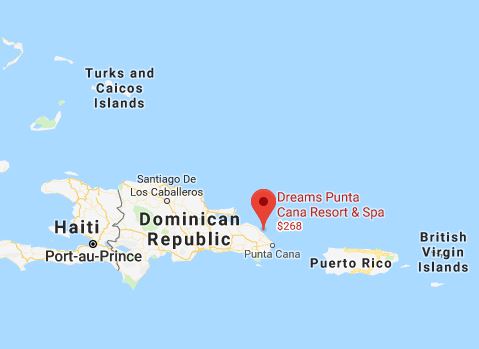 The Dominican Republic is next to Haiti and near Puerto Rico. (Google Maps)