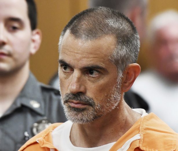 Fotis Dulos is arraigned on charges of tampering with or fabricating physical evidence and first-degree hindering prosecution at Norwalk Superior Court in Norwalk, Conn., June 3, 2019. Fotis Dulos is the estranged husband of Jennifer Dulos, the 50-year-old mother of five who has been missing since May 24. (Tyler Sizemore/Hearst Connecticut Media via AP, Pool)