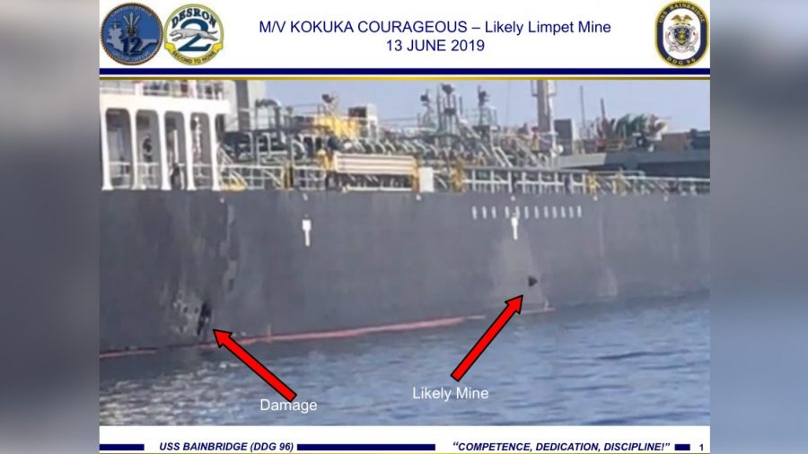 US Navy Expert: Tanker Attack Mine Resembles Iranian Mines