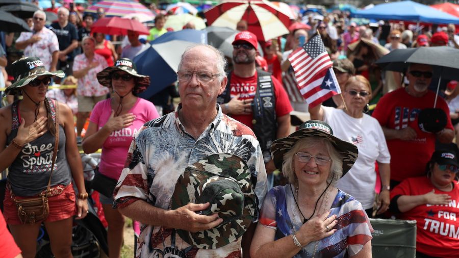 Trump Supporters Camping Out for Campaign Rally Speak Out, Including Former Democrats