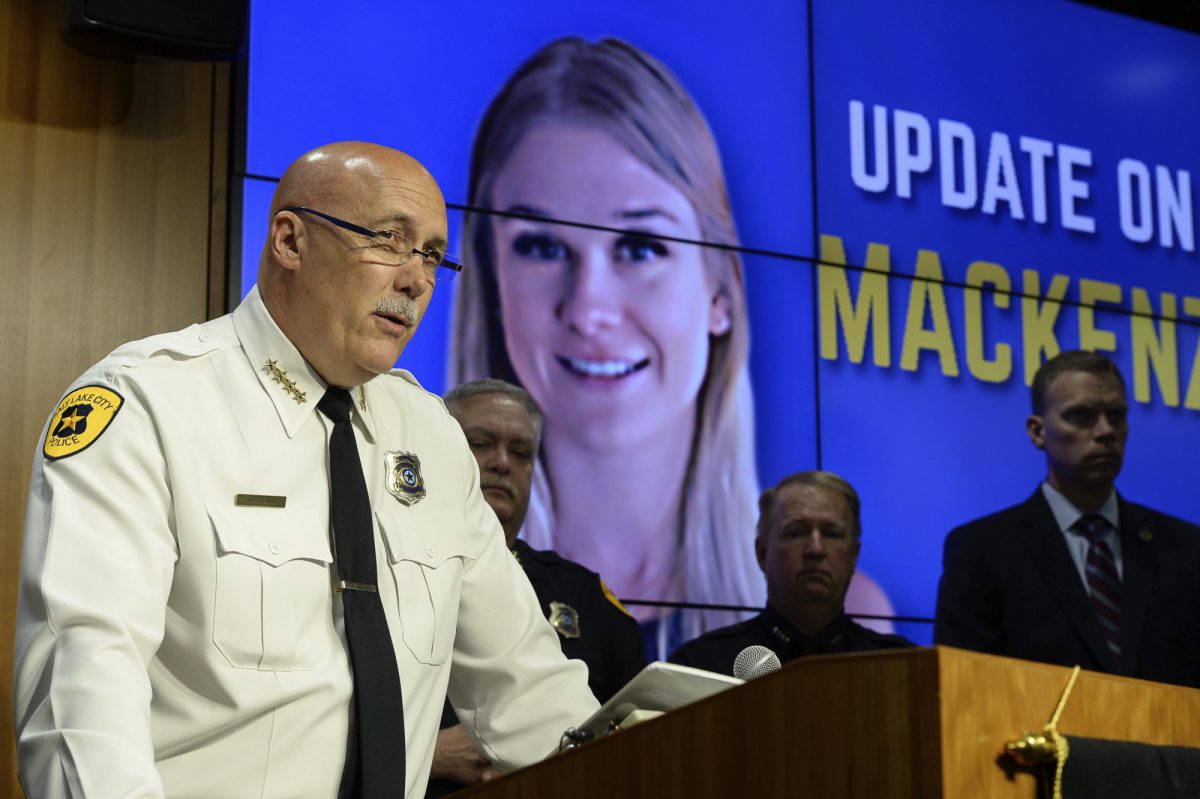 Salt Lake City Police Chief Mike Brown holds a news conference in Salt Lake City on June 28, 2019. (Francisco Kjolseth/The Salt Lake Tribune via AP)