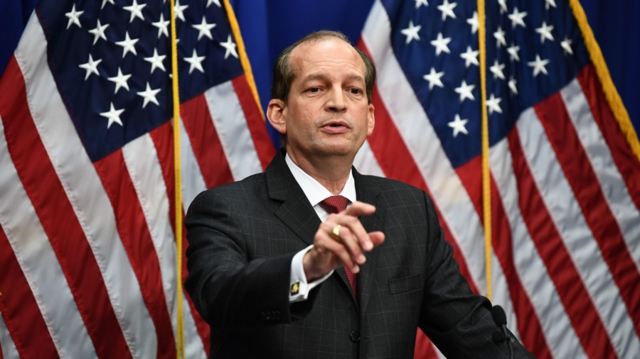 Labor Secretary Acosta Defends Epstein Deal, Says There Was More Victim Shaming 12 Years Ago
