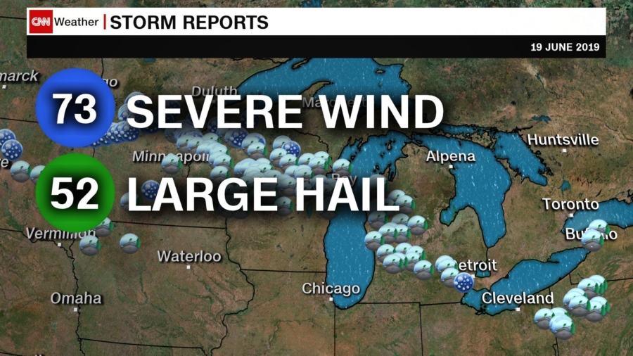 Heavy Damage After Midwest Storms Sweep Through 500 Miles in 10 Hours