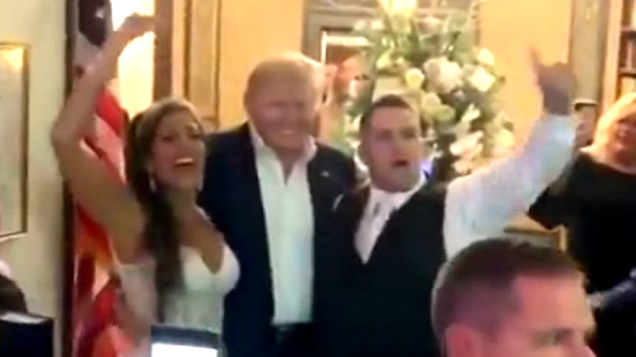 Newlyweds React After Trump Appears at Wedding, Calls Groom ‘Handsome’