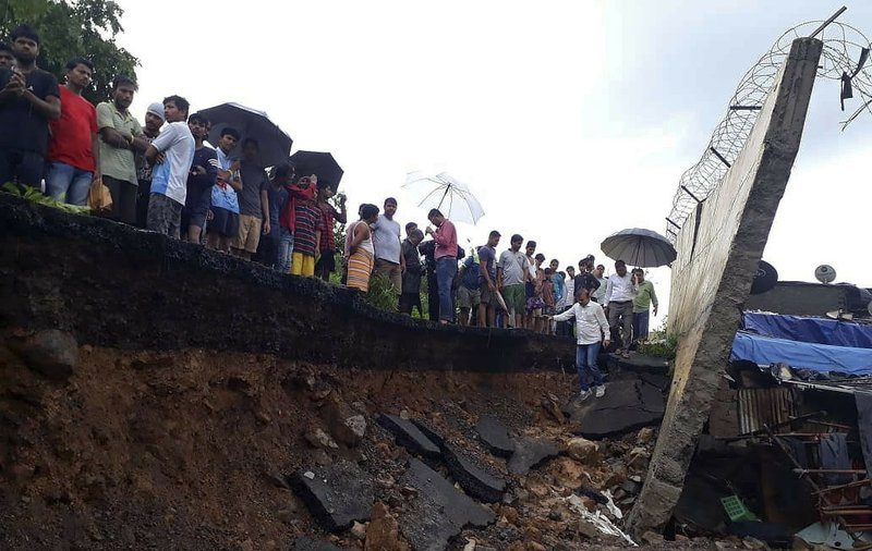 Multiple Walls Collapse in India Monsoon Rains, Killing 31