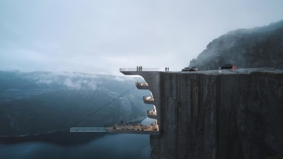 Beautiful or Terrifying? Architect Designs Hotel Suspended Over a Cliff