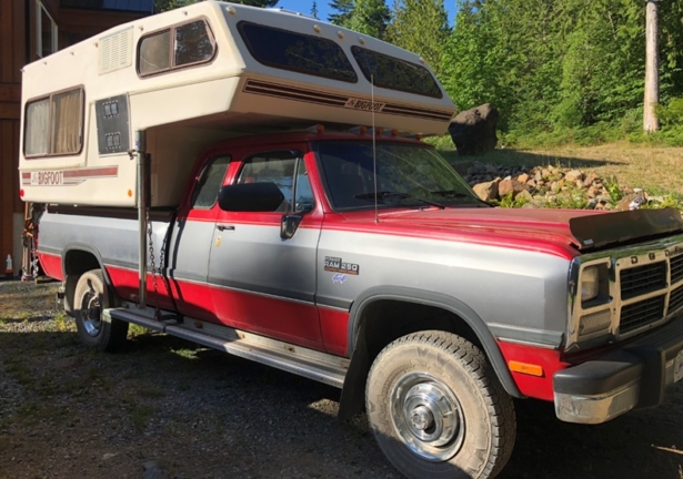 The pickup truck found set on fire. (Royal Canadian Mounted Police)