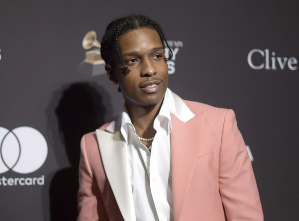 A$AP Rocky at Pre-Grammy Gala And Salute To Industry Icons in Beverly Hills, Calif. on Feb. 9, 2019. (Richard Shotwell/Invision/AP, File)