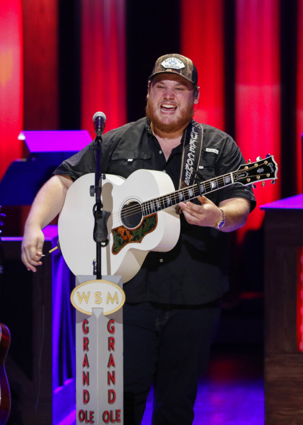 Luke Combs performs at "Luke Combs Joins the Grand Ole Opry Family," 