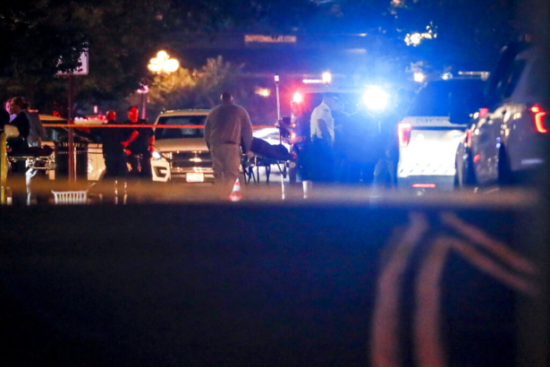 Bodies are removed from at the scene of a mass shooting in Dayton, Ohio, on, Aug. 4, 2019. (John Minchillo/AP Photo)