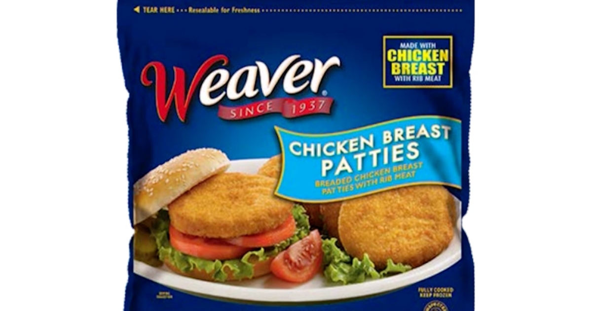 Tyson Foods Recalls Frozen Chicken Patties Over Contamination With