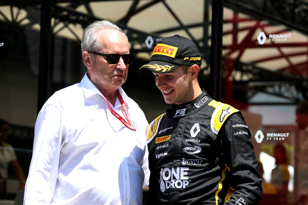 Anthoine Hubert of France and BWT Arden celebrates after winning the sprint race of the F2 Grand Prix of France at Circuit Paul Ricard on June 23, 2019 in Le Castellet, France. (Photo by Charles Coates/Getty Images)