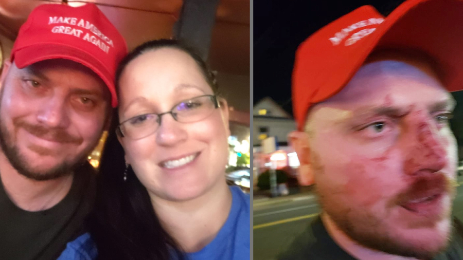 Man and Woman Arrested After Punching Trump Supporter Wearing MAGA Hat