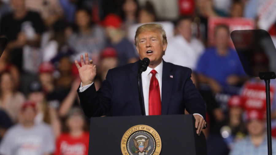 At Rally, Trump Says Considering Building More Mental Institutions to Address Potential Shooters