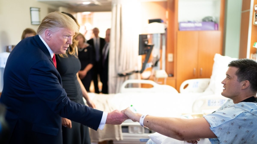 President Comforts Victims in Dayton and El Paso, Thanks First Responders