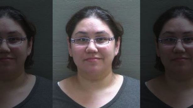 Amanda Kondrat'yev in a booking photograph. (Pensacola Police Department)