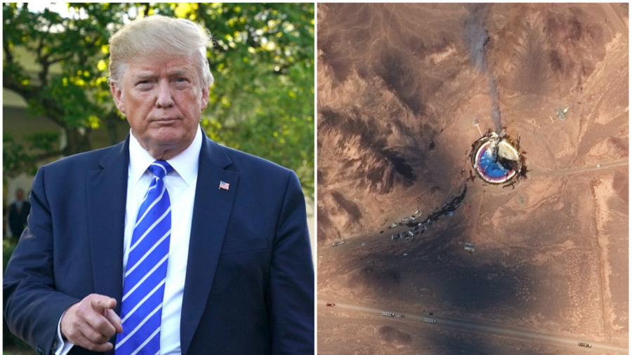 Trump Backs His Tweet That Features Photo of Failed Iranian Satellite Launch