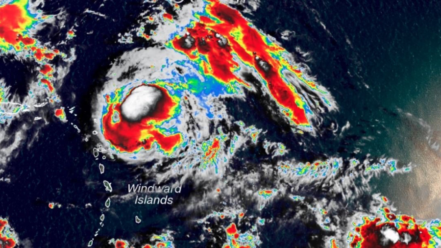 Hurricane Jerry Strengthens to Category 2 Storm, Heading North of Leeward Islands