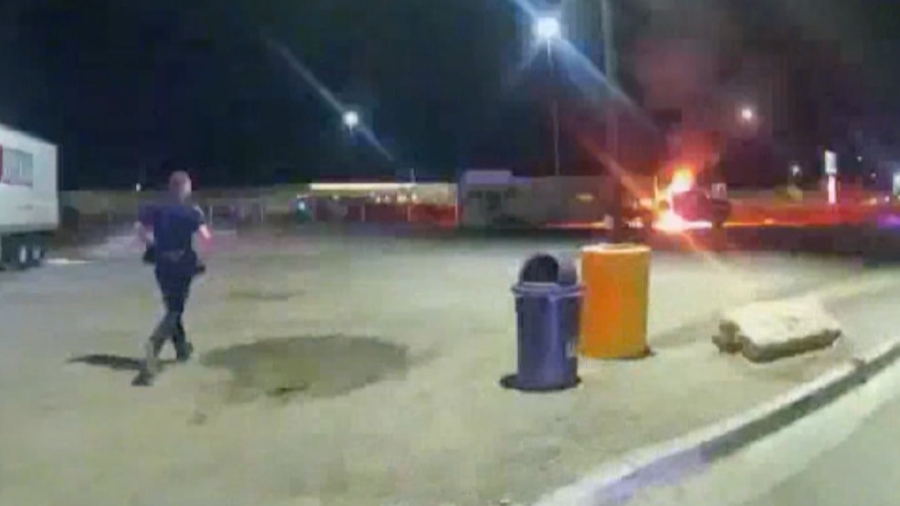 Police Release Video From Propane Explosion That Critically Burned Couple at Truck Stop