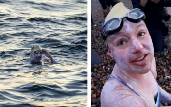 US Cancer Survivor Swims England Channel 4 Times in Record-Breaking Swim