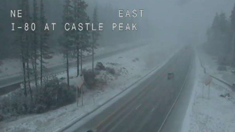 First Snow Reported in Sierra Nevada, California