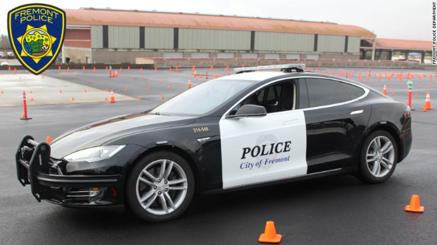Fremont Police Tesla Runs Low on Juice While Chasing Suspect