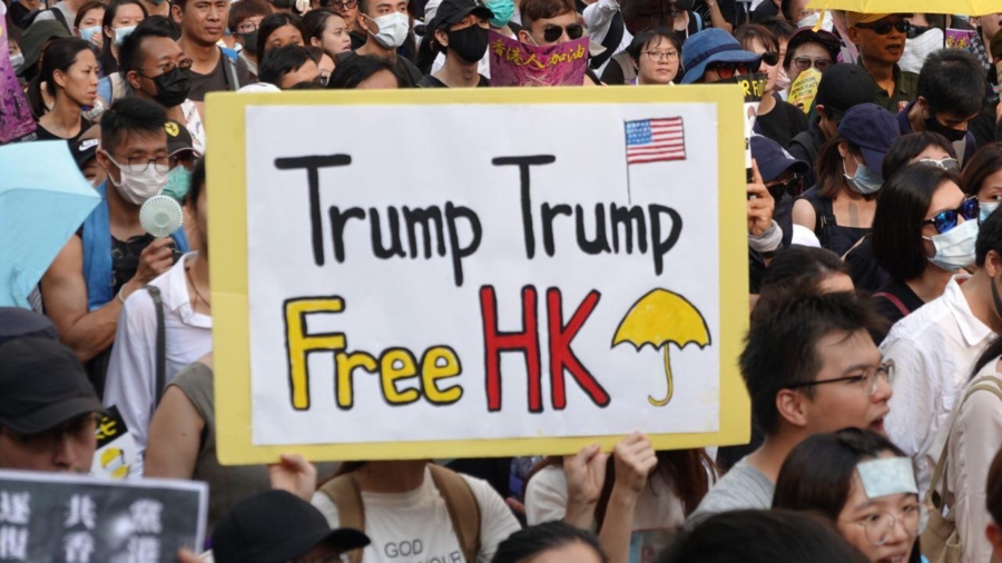 Hong Kong Government Claims Protesters’ Demand for Updated US-Hong Kong Policy Amounts to Foreign Interference