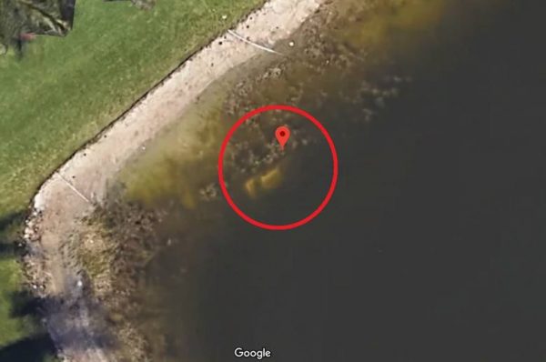 William Moldt‘s silver 1994 Saturn SL Sedan in the water near the 3700 block of Moon Bay Circle, in Wellington, Florida. (Google Maps)