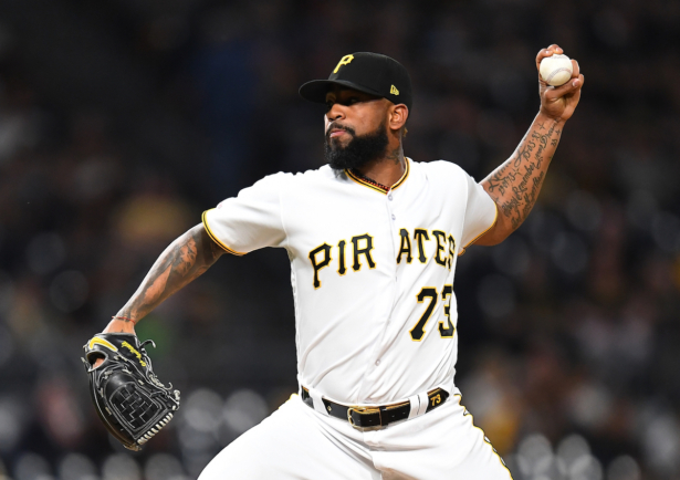 Felipe Vazquez of the Pittsburgh Pirates pitches during the ninth inning against the Milwaukee Brewers at PNC Park in Pittsburgh, Pennsylvania, on May 31, 2019. (Joe Sargent/Getty Images)