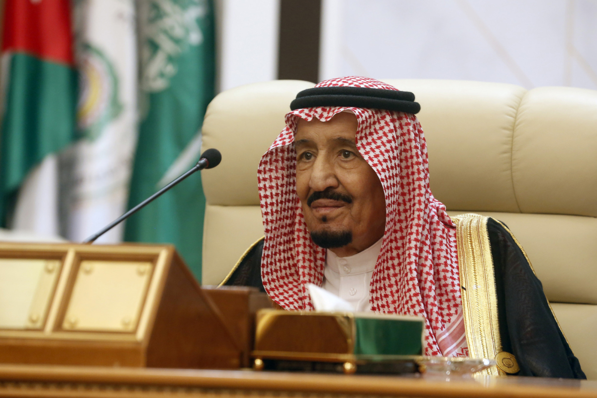 Saudi King Salman chairs an emergency summit of Gulf Arab leaders in Mecca, Saudi Arabia, on May 30, 2019. (Amr Nabil/AP Photo)