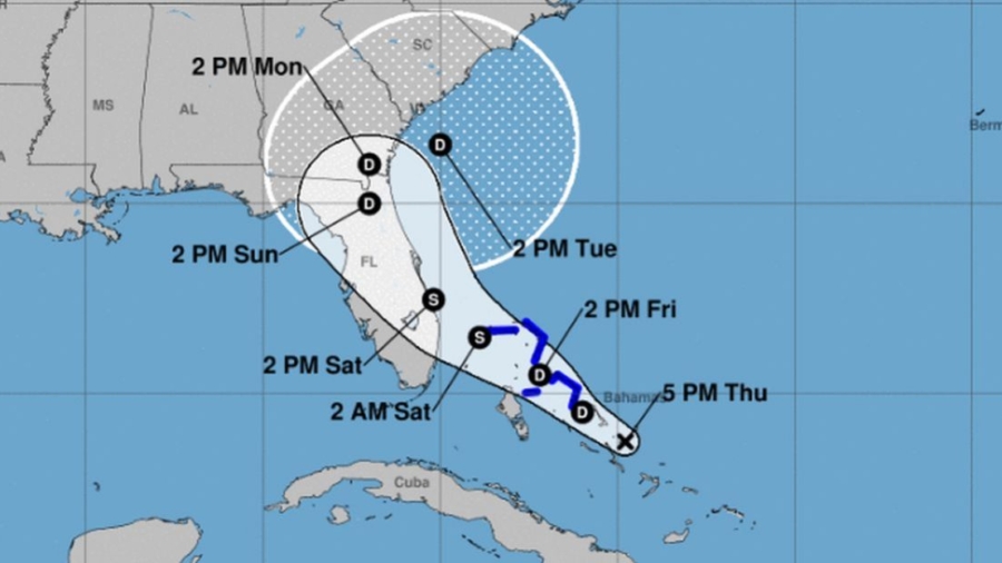 Tropical Storm Humberto Gets Closer to the Area Devastated by a Hurricane in the Bahamas