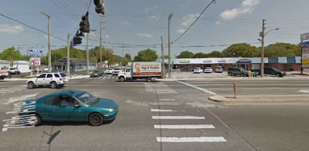 66sth Street and 70th Ave. junction in Pinellas Park, Florida where the third, fatal accident took place (GoogleMaps)