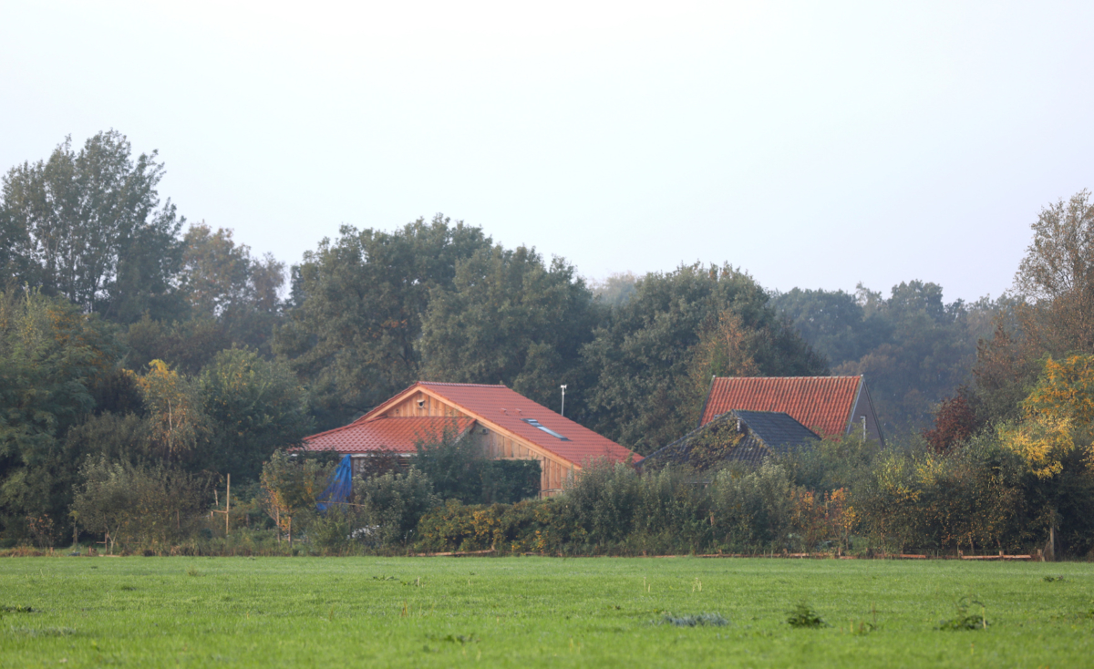 A general view of a remote farm where a family spent years locked away in a cellar, according to Dutch broadcasters' reports, in Ruinerwold, Netherlands on Oct. 16, 2019. (Eva Plevier/Reuters)