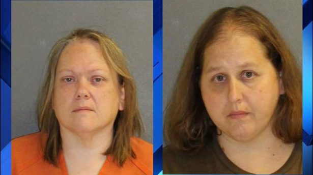 Melissa Hamilton left, and Susan Nelson, right, was charged with three counts of child abuse and 66 counts of animal cruelty (Volusia County Jail)