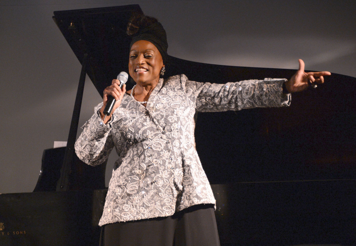 Soprano Jessye Norman performs at Together To End AIDS: An Evening To Benefit amfAR and GBCHealth at John F. Kennedy Center for the Performing Arts in Washington, on July 21, 2012. (Jason Kempin/Getty Images)