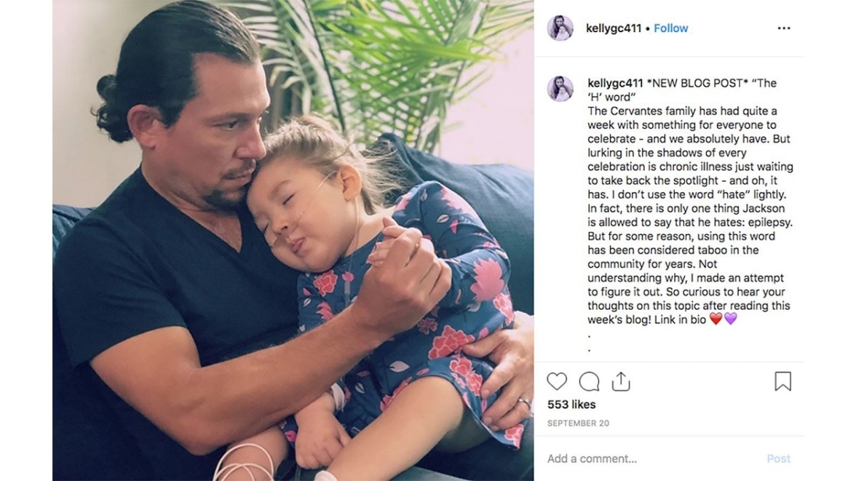 "Hamilton" star Miguel Cervantes holds his daughter Adelaide in an instagram post. (Courtesy of Kellygc411/Instagram)