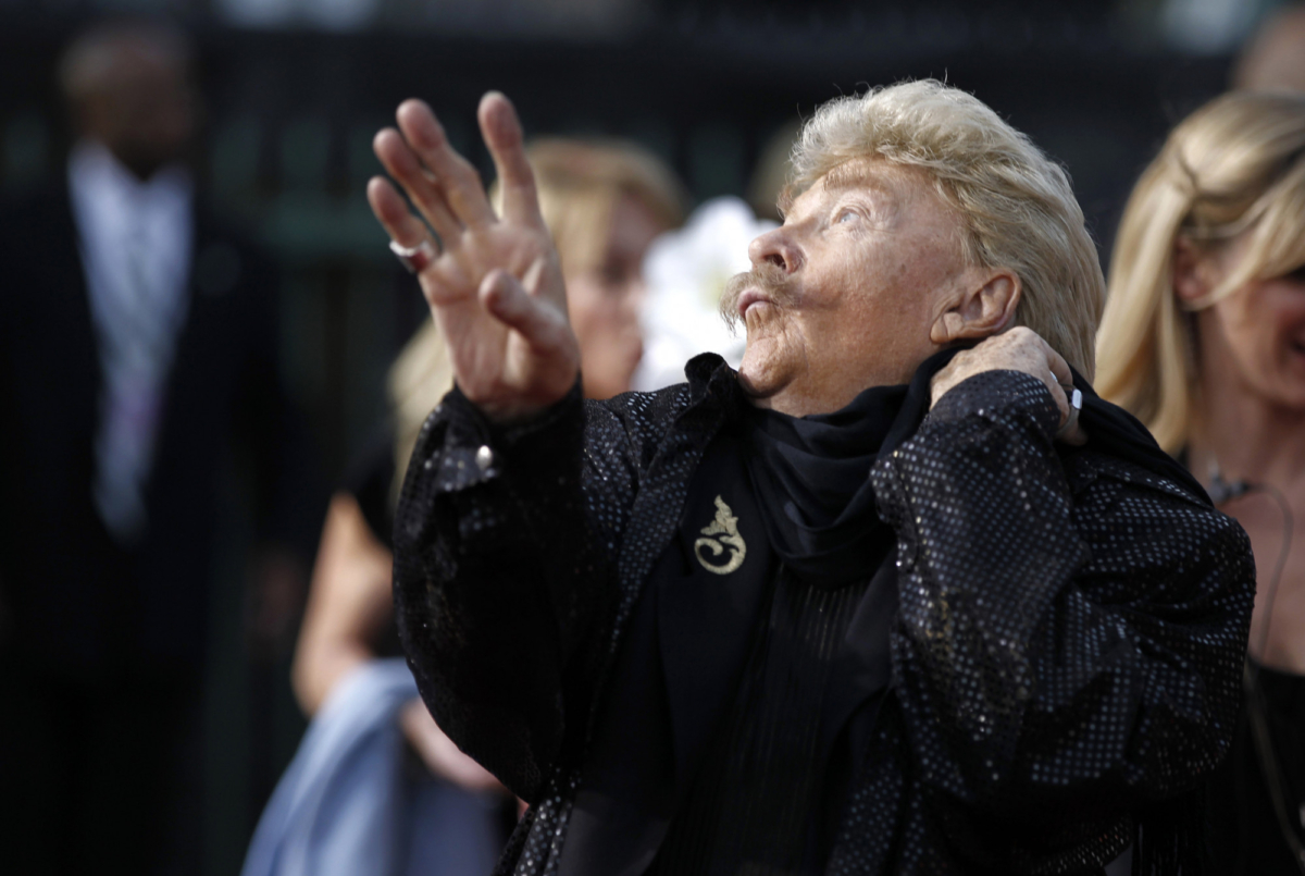 Rip Taylor arrives at the 16th Annual Critics' Choice Movie Awards in Los Angeles on Jan. 14, 2011. (AP Photo/Matt Sayles, File)