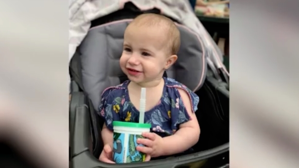 18-month-old Chloe, who fell to her death from the window of a cruise ship docked in San Juan, Puerto Rico in July, 2019. (Courtesy of the Wiegand Family)