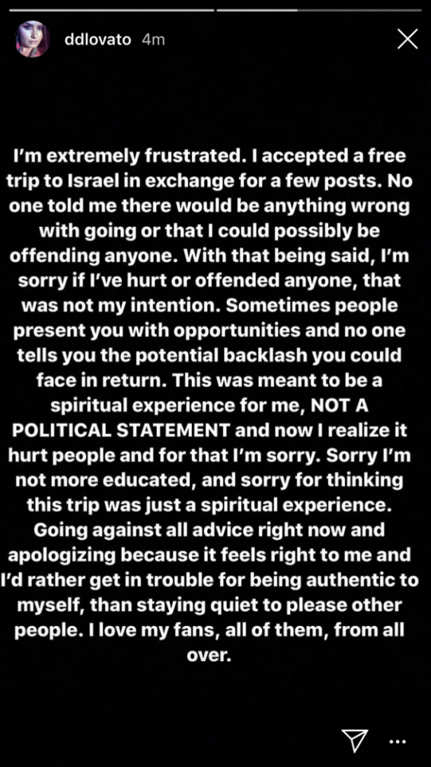 (Demi Lovato/Instagram/Screenshot)