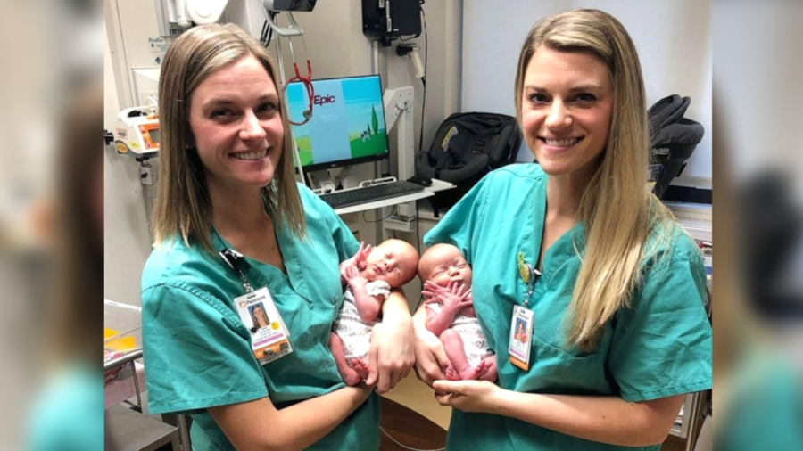 Identical Twin Sisters Deliver Identical Twin Sisters in Georgia