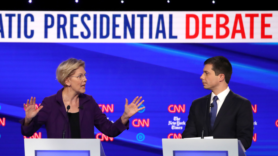 Democrats Pile on Warren Over Healthcare Costs During Debate