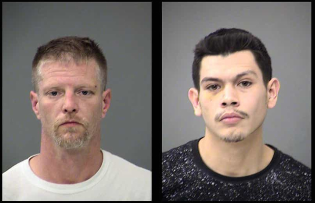 Brandon Kaiser, left, and Alfredo Vazquez were arrested in connection to the shooting of two men at Indianapolis White Castle on May 1, 2019 (Indianapolis Metropolitan Police Department)