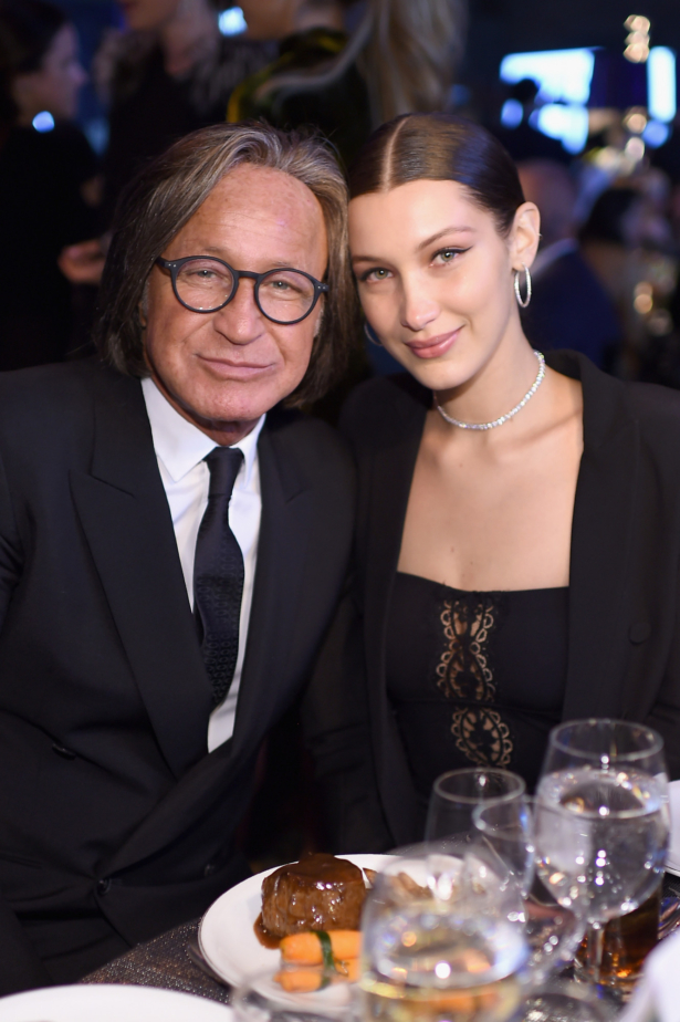Real estate entrepreneur Mohamed Hadid (L) and model Bella Hadid attend Global Lyme Alliance's second annual "United For A Lyme-Free World" gala in New York City on Oct. 13, 2016. (Dimitrios Kambouris/Getty Images for Global Lyme Alliance)